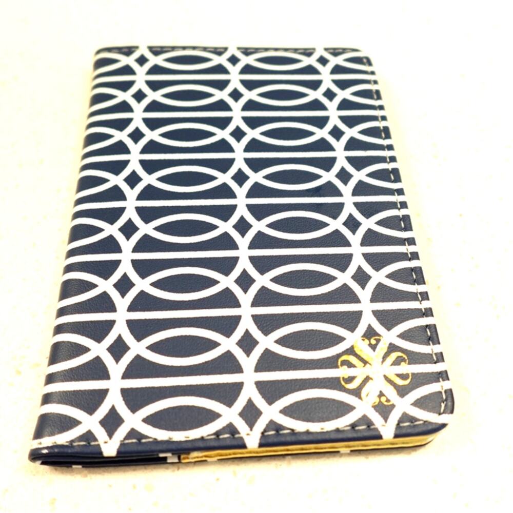 Navy and Gold Travel PASSPORT Wallet Cover